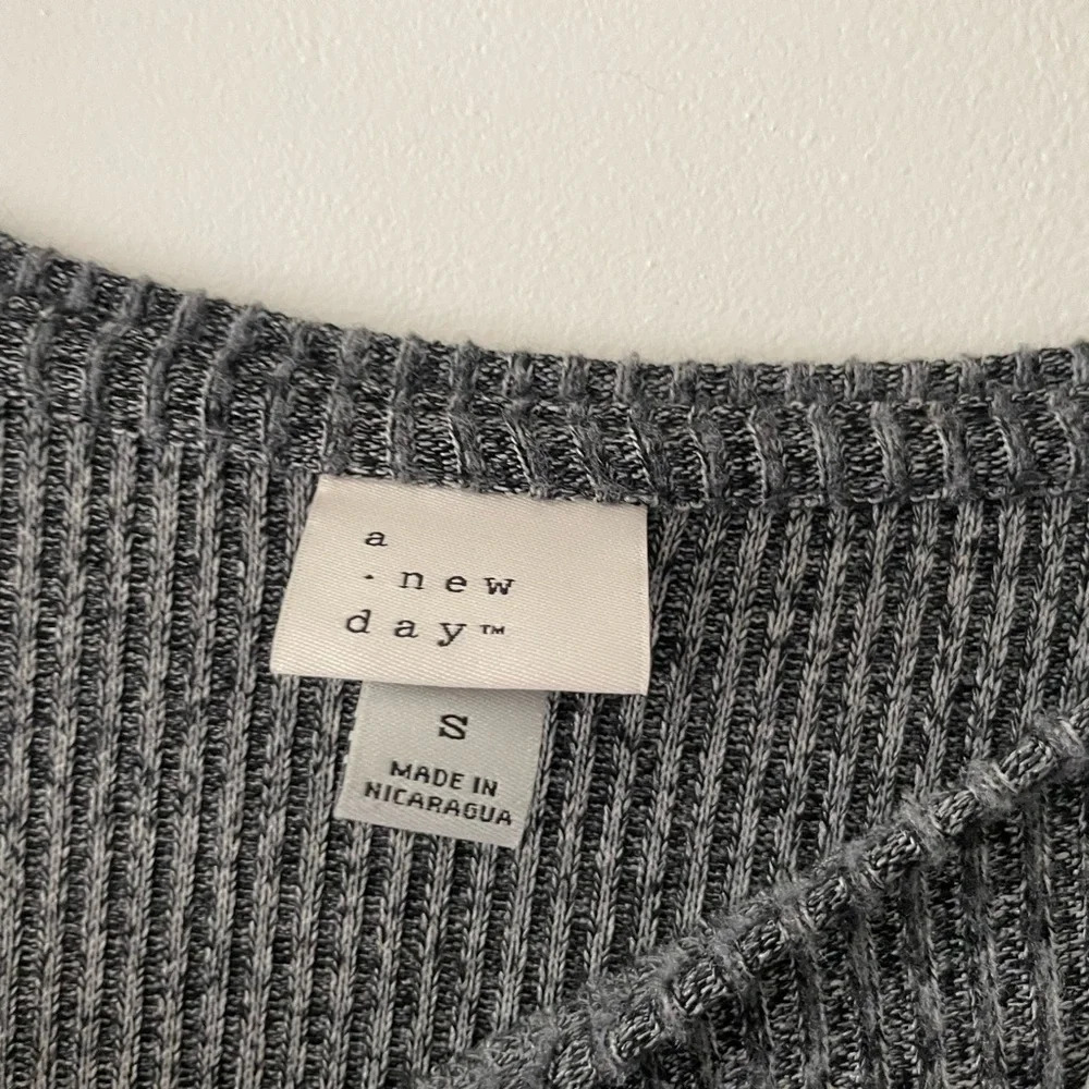 A New Day Charcoal Gray Sweater Dress‎ - Long Sleeve - Picture 3 of 3